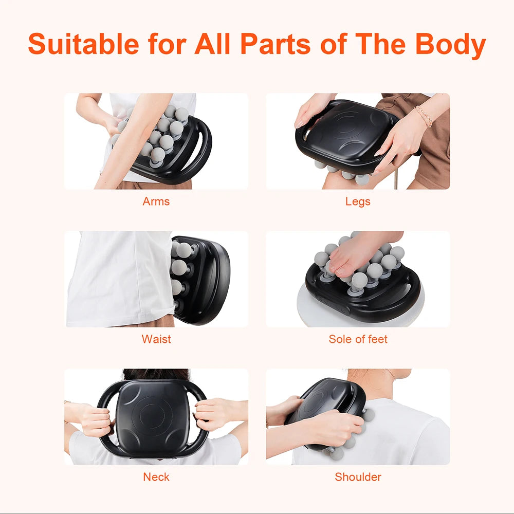 16-Head Fascia Gun High-Frequency Vibration Body Massage Gun Waist and Back Massager Neck Shoulder Massager Muscle Masajeador