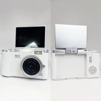 Foldable Screen Student Camera, 1 Count Retro CCD Card Machine, Entry-Level Digital Camera, 1080P High Built-In Games & Filter Functions Camera, Mini