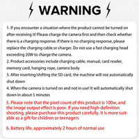 Foldable Screen Student Camera, 1 Count Retro CCD Card Machine, Entry-Level Digital Camera, 1080P High Built-In Games & Filter Functions Camera, Mini