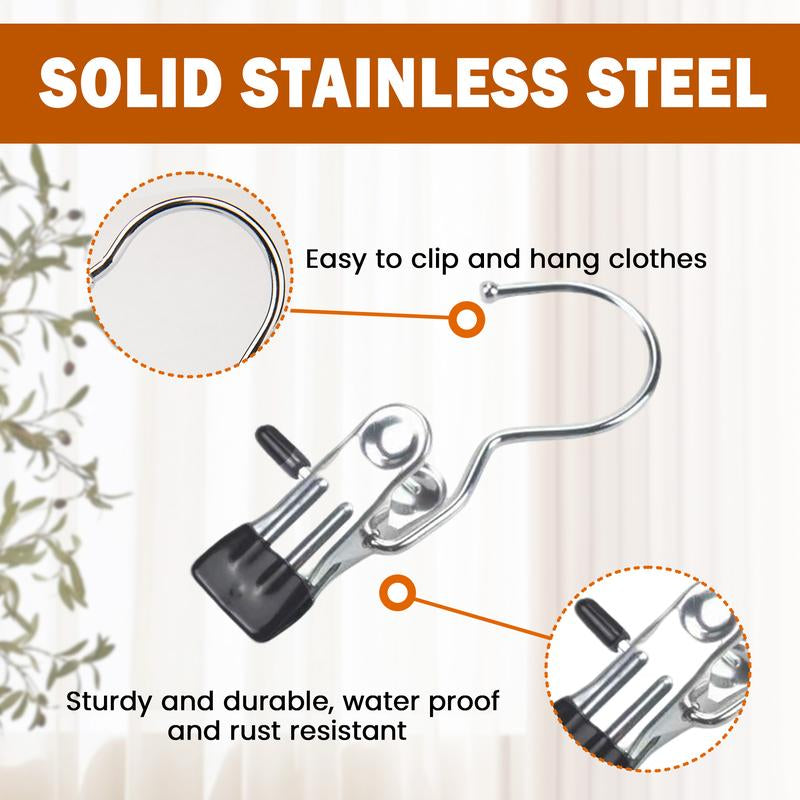 Boot Hangers for Closet 16 Counts, Boot Clips for Hanging, Space Saving Hanging Boot Rack, Multi Function Hooks Clothes for Home, Travel, Pants, Socks, Handbags