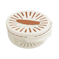 2-In-1 Fruit Drain Basket Vegetable Washing Basket with Foldable Handle Refrigerator Crisper Storage Bowl for Home Kitchen