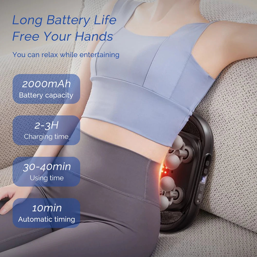 16-Head Fascia Gun High-Frequency Vibration Body Massage Gun Waist and Back Massager Neck Shoulder Massager Muscle Masajeador