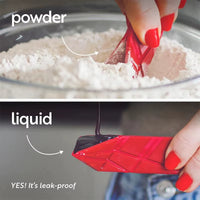 Polygons Flat 3-In-1 Measuring Spoon Multifunctional Folding Flat Kitchen Tool Cutlery Spoon Shaped Cooking Baking Liquid Spoon